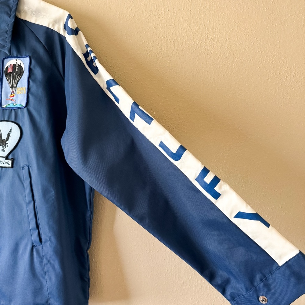 Vintage King Jack Windbreaker Patch Jacket - image 2